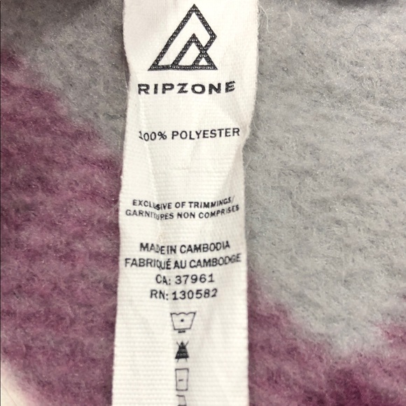 Ripzone Women’s Plaid Shacket – Small – Off-White/Purple/Grey - Picture 2 of 16